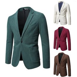 Men's Suits Autumn And Winter 2024 Casual Slim Fashion Handsome Business Leisure British Corduroy Suit Coat Small Man