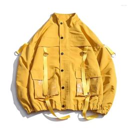 Men's Jackets Spring And Autumn Foreign Trade Korean Version 2024 Work Jacket Fashion Loose Couple Solid Color Coat
