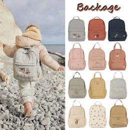 KS Brand Mommy Bag Travel Children Kid Cherry Backpack Primary Schoolbag Baby Waterproof Print Kindergarten Bags Boys Girls Gift 240425