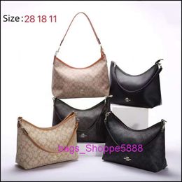 Designer Handbags at Factory Wholesale Prices 2024 Laurel One Shoulder Milk Tea Color Old Flower Solid Wandering Bag Tote Zipper Large Capacity Underarm