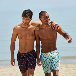 Escatch Quick Dry Summer Mens Siwmwear Beach Board Shorts Briefs For Man Swim Trunks Male Sportswear Beachwear Fitness Plus Size 240415
