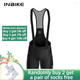 Motorcycle Apparel INBIKE Cycling Bib Shorts High Elasticity Men's Bicycle Riding Anti-slip Bike Pants Man Clothes