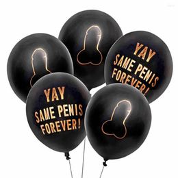 Party Decoration 10pcs 12inch Same Penis Forever Balloon Rude Abusive Hen Bachelorette Decor Bridal Shower Gold Balloons