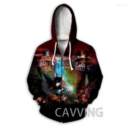 Men039s Hoodies Fashion 3D Print Korn Band Zipper Zip Up Hooded Sweatshirts Harajuku Hoodie Hip Hop3932763