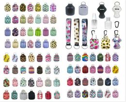 163 Styles Customize Neoprene Hand Sanitizer Bottle Holder Keychain Bags 30ml Hand Sanitizer Bottle Chapstick Holder With Softball6894679