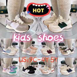 327 Sneakers Kids N327 Running Shoes Bandier Sea Salt Wheat Multicolor Beige Infants Black Light Grey Khaki Ms327 Trainer size 26-37