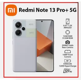 Xiaomi Redmi Note 13 Pro Plus 5G電話2.200 Ultra 200MP 120W 16+512GB