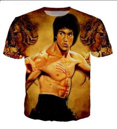 Newest Novelty Streetwear Men Woman Summer Style Bruce Lee Funny 3d Print Casual Oneck TShirt Tops Plus Size WQ02859652613