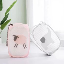 Pop Up Open Dirty Clothes Laundry Basket Clothes Storage Hamper Collapsible Clothes Sorting Basket Organizer Toy Storage Box