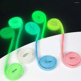 Shoe Parts 1 Pair Luminous Shoelaces Athletic Sport Flat Laces Glow In The Dark Night Colour Party Run Unisex Shoelace