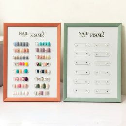 2024 8 Inch Nail Gel Polish Colour Display Stand Acrylic Magnetic Fake Nail Tips Display Holder Nail Art Decoration Showing Shelffor Acrylic Nail Tips Holder