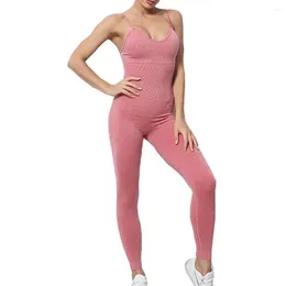 Women's Two Piece Pants Tracksuit Yoga Set Seamless Jumpsuits One Fitness Workout Rompers Sportswear Gym Clothes For Women