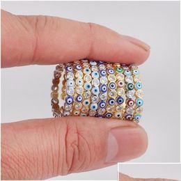 Band Rings Car Dvr Woman Man Finger Ring Female Bohemian Evil Eye For Women Men Male Fashion Accessories Vintage Jewelry Wh Drop Deliv Dh3Sk