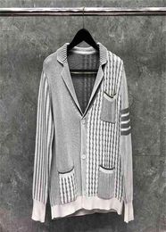 Brand Sweaters Men Women Slim Cardigans Clothing Patchwork Striped Wool Thick Autumn Winter Casual Coat5969279