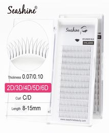 False Eyelashes Premade Volume Fans 2D Long Stem Heat Bonded Russia Volume Lashes Individual Lashes Eyelasehs Extension Natural Lo8829687