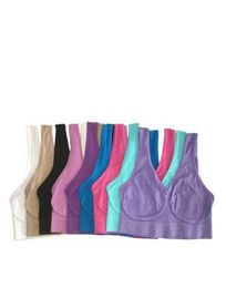 High quality 9 Colours Seamless sport Bra Fashion sexy Bra yoga bra 6 size factory directly s 3000pcs1190178