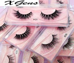 1 Pair 3D Mink Eyelashes Cruelty Lashes Fluffy Full Strip Thick False Eyelashes Cils Makeup Dramatic Real Mink Lashes2859564