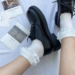 Women Socks Sweet JK Fashion Breathable Female Lolita Mid Length Personality Spring Summer Girl