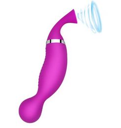 Powerful Sucking Clitoris Stimulator Magic Wand Medical Silicone Waterproof Clit Sucker G Spot Vibrator Adult Sex Toys for Woman1713937