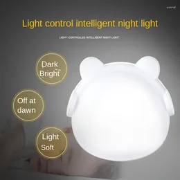 Night Lights Intelligent LED Sensor Light Novelty Stall Selling Creative Gifts Plug-in Energy Saving Control Wholesale