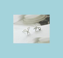 Stud Lovely Scissor Ear Studs For Women Tiny Scissors Stud Earrings Children Birthday Party Gift 925 Sterling Sier Simple Jew Bdeh9130651