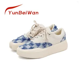 Casual Shoes 2024 Thick-Soled Vulcanised Board With Increased Lace-Up Small White Sports Single Women