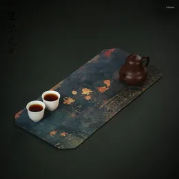 Tea Napkins Double-Sided Cloud Yarn Waterproof Mat Zen Thickened Dry Pour Cloth Household Vintage Insulated Shop