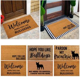 Carpets Plush Velour Blanket Welcome Sign You Like Bull Dogs Mat Dog Owner Gift Doormat Moss