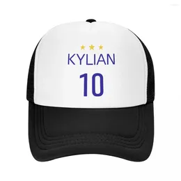 Ball Caps Stars KM Kylian Number 10 Unisex Mesh Baseball Cap Mens Beach Peaked Trend Dat Hats