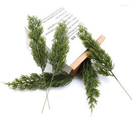 Decorative Flowers 5/10pcs Pine Leaves Artificial Plants For Christmas Home Outdoor Garden Decorations Wedding Bridal Accessories Wreaths