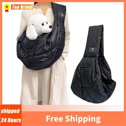 Dog Carrier Comfortable Cotton Pet Bag Winter Warm Cat Bags Outdoor Travel Carrying Backpack Sling Single Shoulder