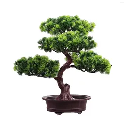 Decorative Flowers Faux And Plants Living Space With Artificial Bonsai Long-lasting Durability Potted Plant