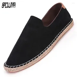 Casual Shoes Outdoor Men's Canvas Straw Loafers Brand Unisex Men Vulcanize Women Soft Sneakers