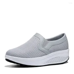 Casual Shoes Women Breathable Mesh Fashion Platform Wedges Sneakers Female Outdoor Running Vulcanized Zapatillas Mujer