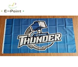 ECHL Wichita Thunder Flag 35ft 90cm150cm Polyester Banner decoration flying home garden Festive gifts9603727