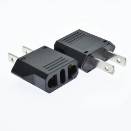 Universal KR AU US To EU USA Euro Mini Adaptor Plug Russia America Australia Germany 2Pin Polarity Electrical Convert Power Plug