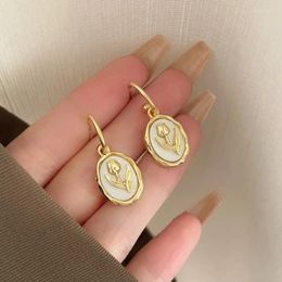 Dangle Earrings Summer French Niche Design Tulip Women's Simple And Versatile Light Luxury Originality Pendant Party Jewelry Gifts