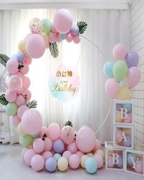 98cm White Plastic Balloon Arch Ring DIY Background Holder Circle Ballon Column Base Baby Shower Birthday Wedding Party Decor Deco5679049