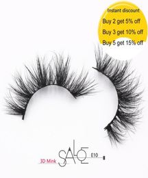 Eyelashes 3D Mink Lashes Luxury Hand Made Mink Eyelashes Medium Volume Cruelty False Upper Lashes Makeup E107426773