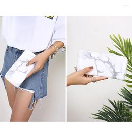 Shoulder Bags Clutch Marble Fashion Printing Women Ladies Day Flap Zipper Versatile PU Stone Classic Polyester High Quality Small