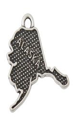 Whole Zinc Alloy Alaska American State Of Map Charms 1921mm 50pcs AAC0493847892