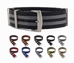 Watch Strap Nylon 20mm 22mm Seat Belt Military Style Soft Material Wristband Nato Strap Watch Accessories H091570041912648787