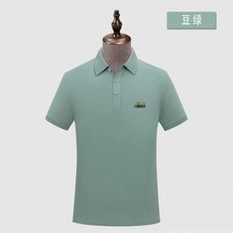 Men's Polos Summer Hot Selling Luxury Brand Men's T-shirt Golf Shirt Short sleeved Quick Drying Breathable Shirt Top Men's Business Casual Wear