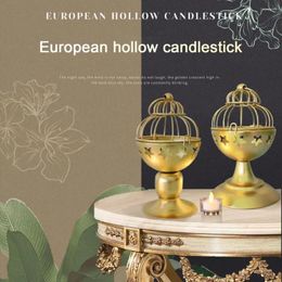 Candle Holders Christmas Decoration Middle East Star And Moon Metal Ornament European Creative Bird Cage Holder