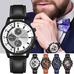 Wristwatches Quartz Watches For Men Leather Strap Top 2024 Man Watch Business Men's Clock Gift Reloj Hombres