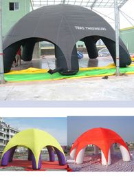 wholesale 26ft Colorful Inflatable Spider Dome Tent Air Blown Arch Marquee House Big Party Shelter Come With Blower For Sale/Rental