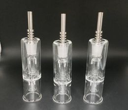 Collectors kit with Titanium Nail 10mm 14mm Collector Grade 2 Honey Straw Concentrate Honey Dab Straw Mini Glass Bong 3343194