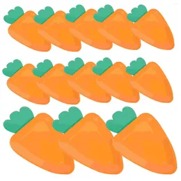Disposable Dinnerware Carrot Paper Plate Festival Cake Convenient Shaped Multi-function Dinner Party Accessories Delicate Fruit