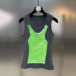 Women's Tanks PREPOMP Fashion Collection Print Design Vest 2024 Summer Trendy Round Neck Sleeveless Pullover Tops Female GP936