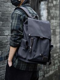 Backpack Men Backpacks Vintage Large Capacity College Student Schoolbag Commuter Business For 15 Inch Laptop Bag